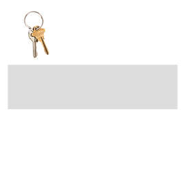 11.5 in. x 3 in. Rectangular Static Stick Window Cling - Color: Clear