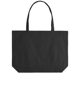 Medium Midweight Pigment Dyed Canvas Tote Bag - Color: Washed Black