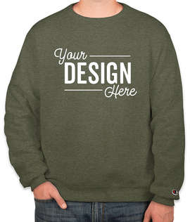 Champion Powerblend Crewneck Sweatshirt - Color: Dark Green Heather