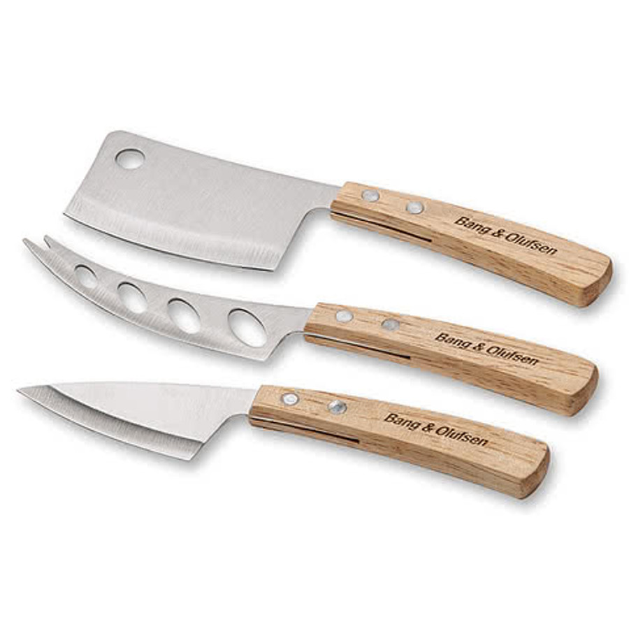 Batali 3pc Cheese Knife Set in Chrome