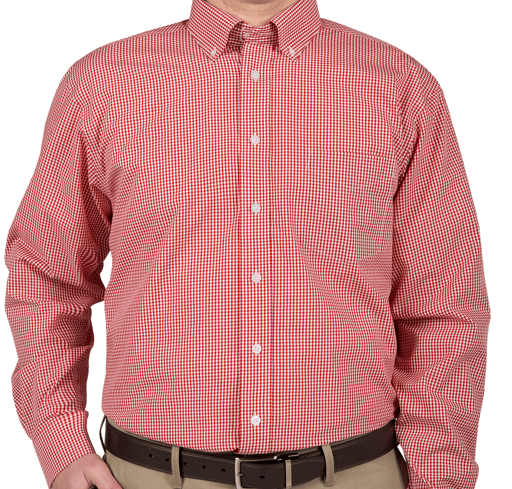 Devon & Jones Crown Collection Gingham Dress Shirt - Embroidered-default