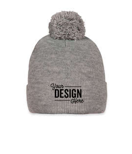 Sportsman Pom Pom Beanie - Color: Heather Grey