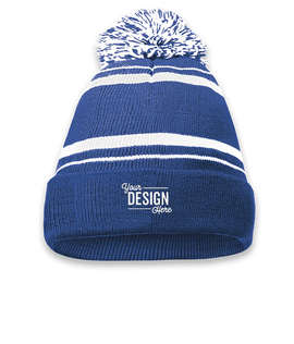 Holloway Homecoming Pom Pom Beanie - Color: Royal / White
