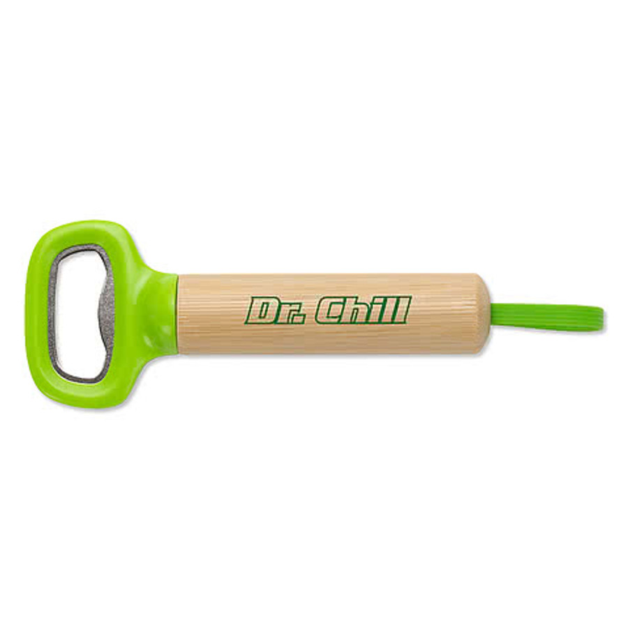 Pop Top Bamboo Bottle Opener in Black