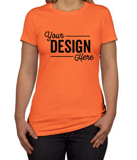 Bella + Canvas Women's Slim Fit Favorite T-shirt - Color: Orange