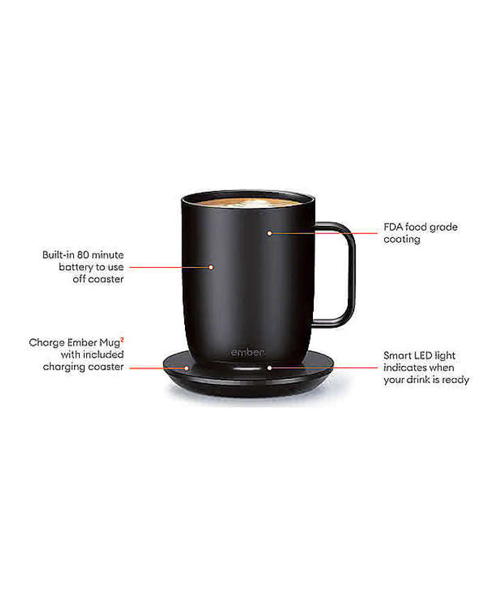 Ember Laser Engraved 14 oz. Stainless Steel Temperature Control Mug