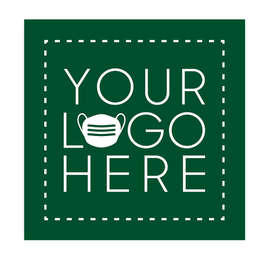 Customized Full Color 12" Square Floor Decal - Color: Forest Green