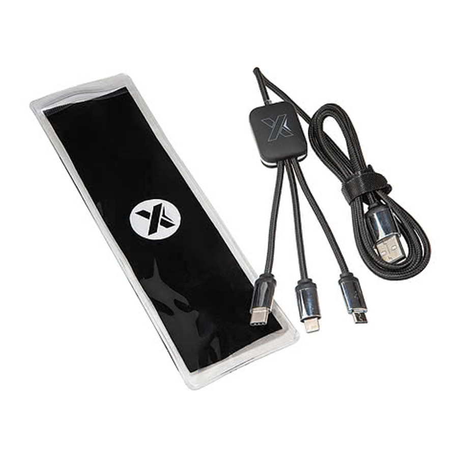 Laser Engraved SCX Innovative Design Eco Easy-to-Use Cable in Blue