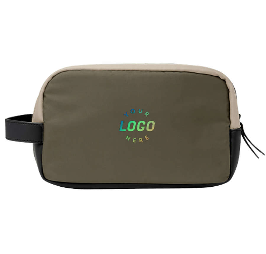 Cerruti 1881 Brick Cosmetic Bag in Khaki