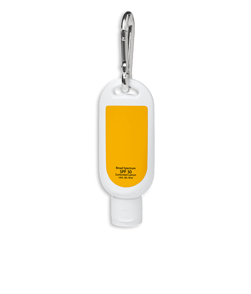 Full Color 1.8 oz. SPF 30 Sunscreen with Carabiner in Athletic Gold