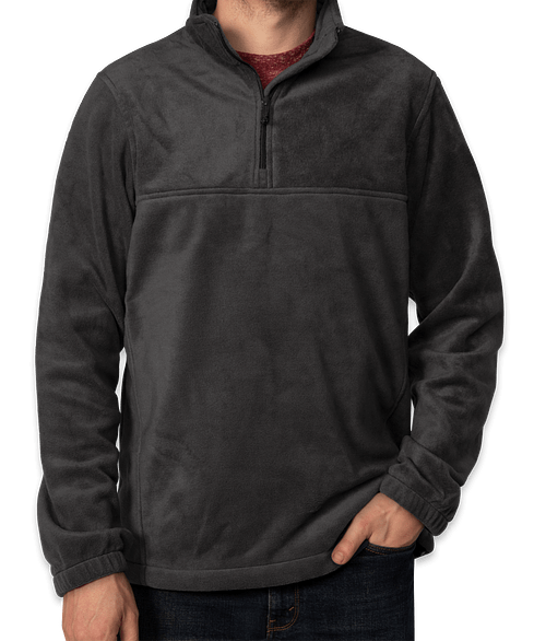 Columbia Steens Mountain Half Zip Fleece Pullover - Embroidered in Charcoal Heather
