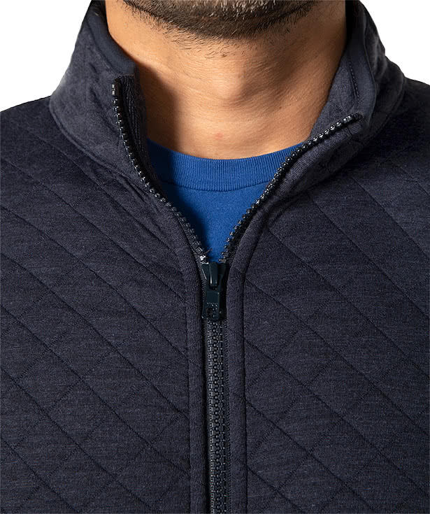Marine Layer Corbet Quilted Jacket - Faux Leather Patch