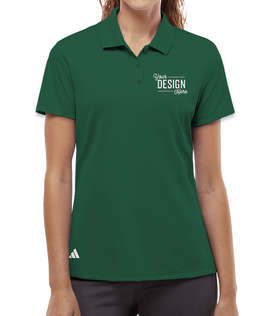 Adidas Women's Sport Recycled Performance Polo - Color: Collegiate Green