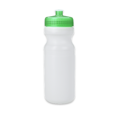 24 oz. Standard Plastic Water Bottle in GREEN