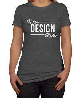 Bella + Canvas Women's Slim Fit Favorite T-shirt - Color: Dark Grey Heather