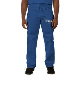Cherokee Workwear Originals Drawstring Cargo Scrub Pant - Color: Royal