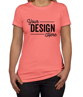 Bella + Canvas Women's Slim Fit Favorite T-shirt - Color: Coral