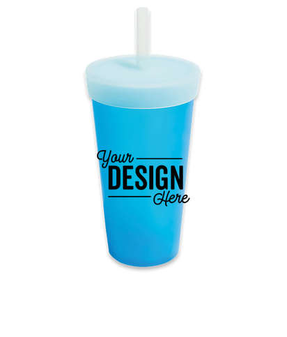 Silipint 22 oz. Silicone Tumbler with Straw (Set of 24) - Cloud