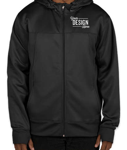 Independent Trading Tech Removable Hood Zip Jacket - Black