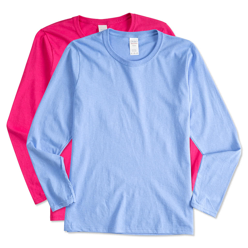 Gildan Women's 100% Cotton Long Sleeve T-shirt