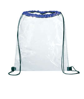 Rally Clear Drawstring Bag - Color: Royal