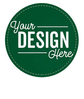 Circle Cardboard Coaster - Color: Forest Green