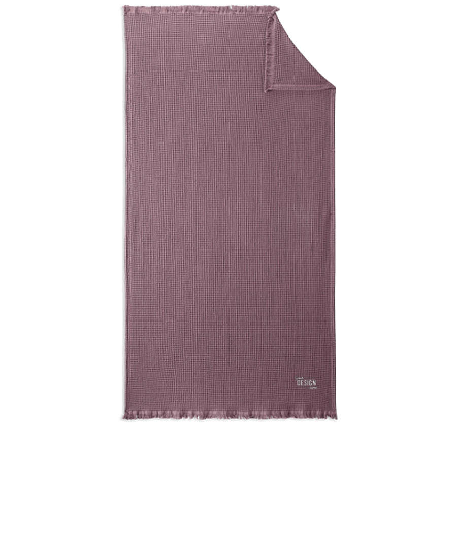 Port Authority Waffle Throw Blanket in Dusky Orchid