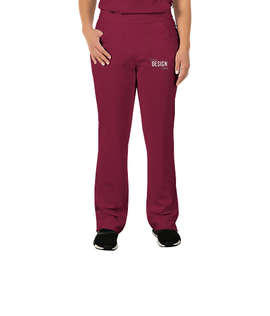 Cherokee Infinity Women's Low Rise Pull-On Scrub Pant - Color: Wine