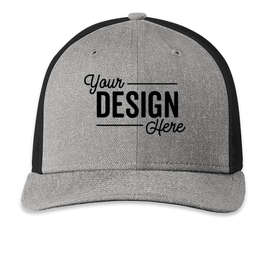 New Era Snapback Low Profile Trucker Hat - Color: Heather Grey / Black