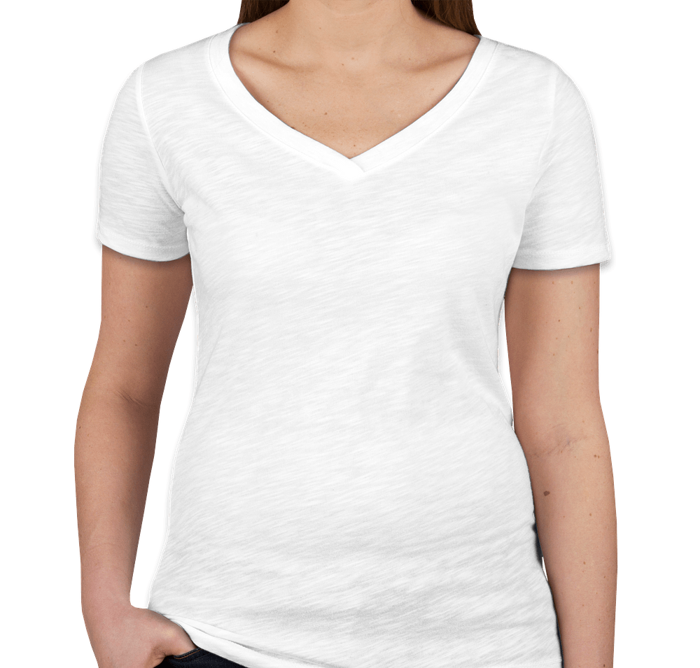 Next Level Juniors Slub V-Neck T-shirt-default