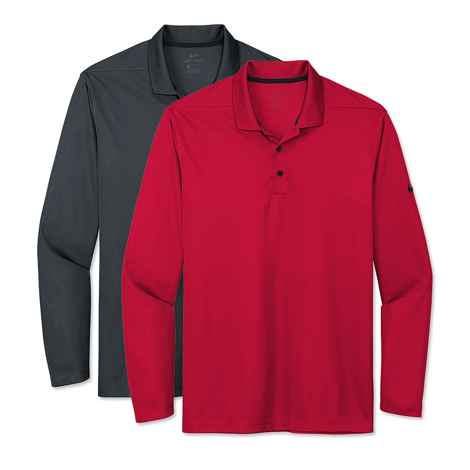 Nike Dri‑FIT Micro Pique Long Sleeve Performance Polo 2.0 - Embroidered