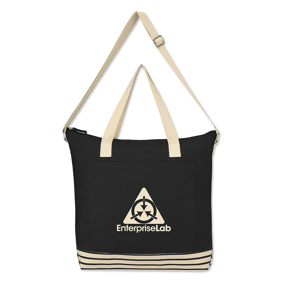 Bottom Line Cotton Zippered Tote Bag