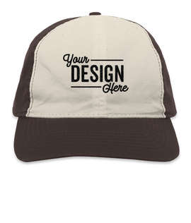 Pacific Headwear Vintage Buckle Baseball Hat - Color: Brown / Khaki / Brown