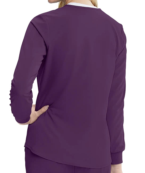 Skechers by Barco Women’s Stability Snap Front Recycled Warm-Up Scrub Jacket
