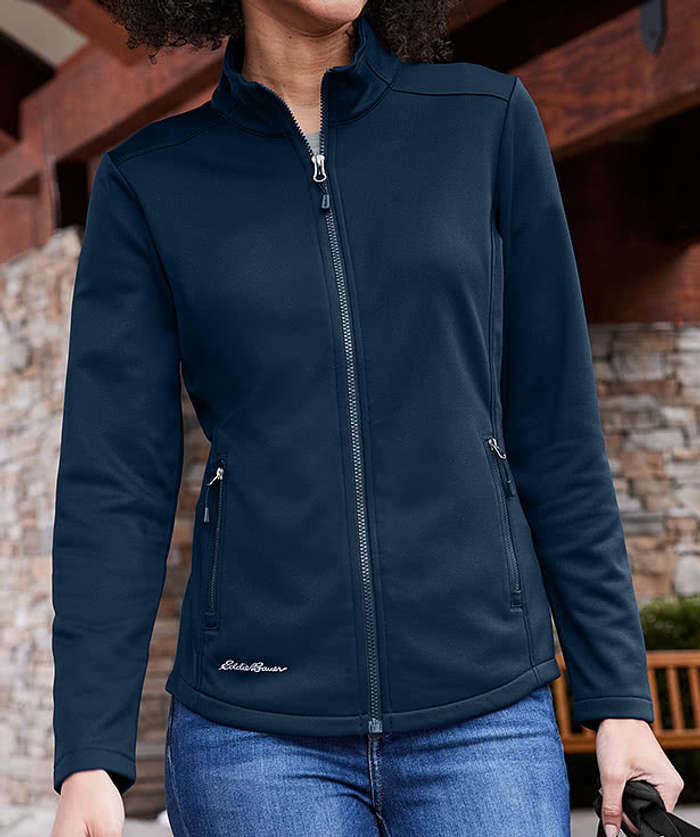 Eddie Bauer Women's Smooth Mid Layer Full Zip Fleece Jacket