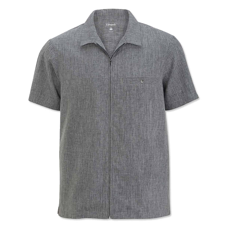 Edwards Melange Chambray Scotchgard Treated Service Shirt