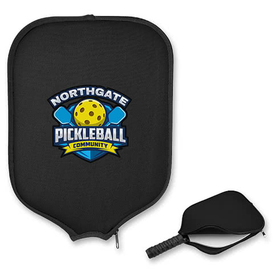 Pickleball Paddle Cover in BLACK WITH BLACK