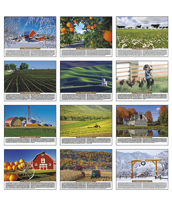 Scenic Almanac Monthly Calendar