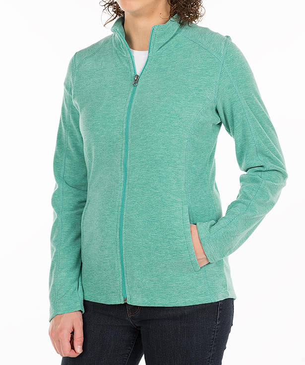 Port Authority Women's Heather Microfleece Full Zip Jacket