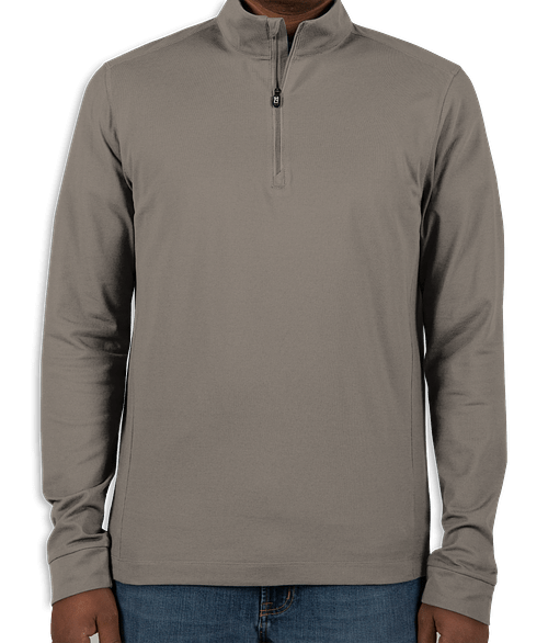 cotton quarter zip pullover