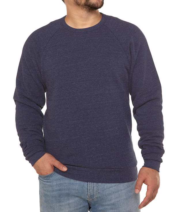 Royal Apparel USA-Made Tri-Blend Crewneck Sweatshirt