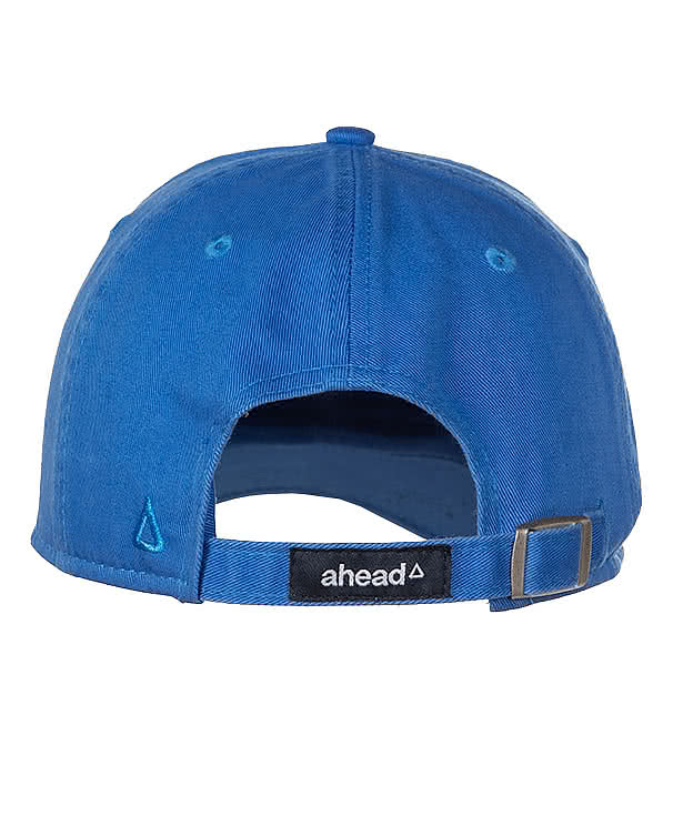 Ahead Largo Washed Twill Baseball Hat - White Rectangle Patch - Printed
