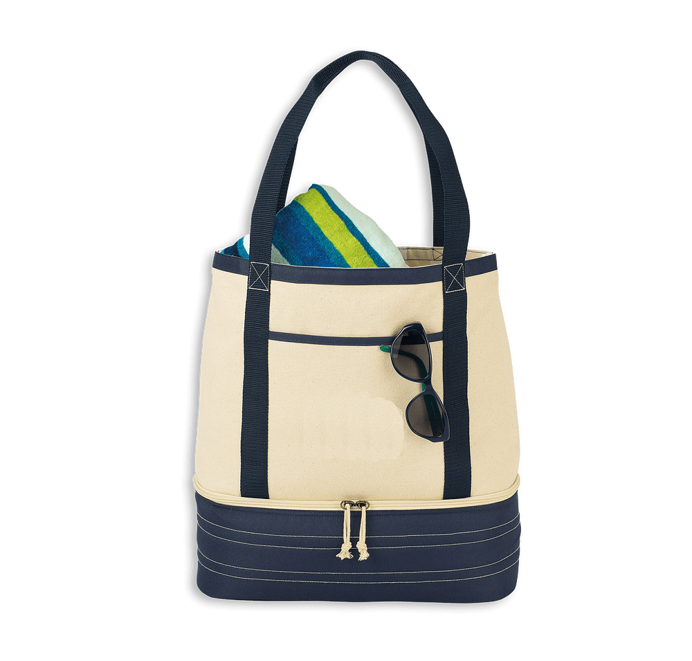 Coastal Cotton Insulated 10 Can Tote Bag-default