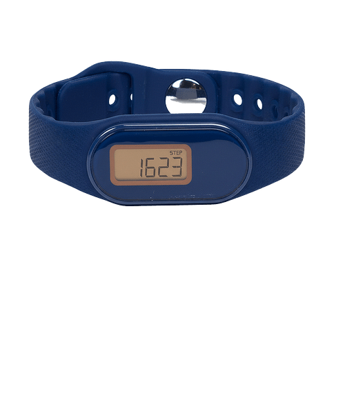 Tap 'N Read Waterproof Pedometer Watch in Navy Blue