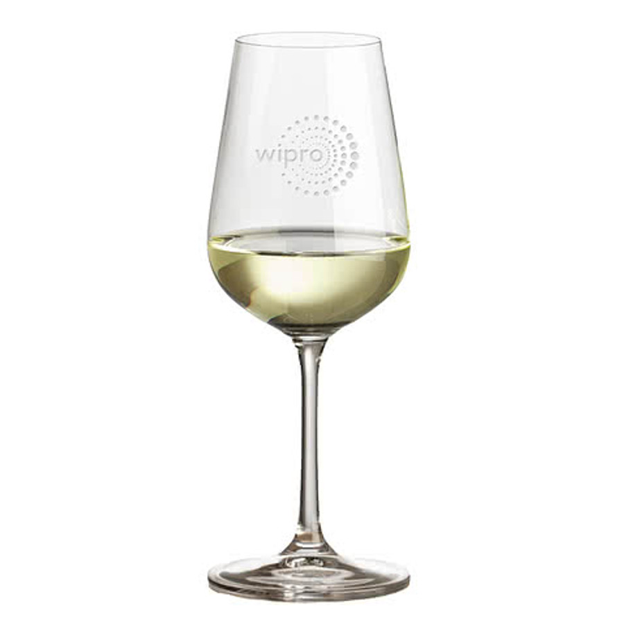 Laser Etched 12 oz. Laurent Wine Glass in Clear