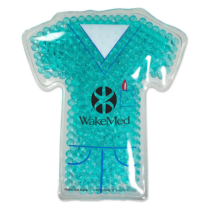 Nurse Scrubs Shaped Hot/Cold Reusable Gel Beads Pack