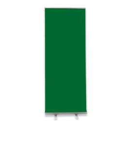 Full Color 31.5" x 81.8" Value Retractable Banner Kit - Color: Kelly Green
