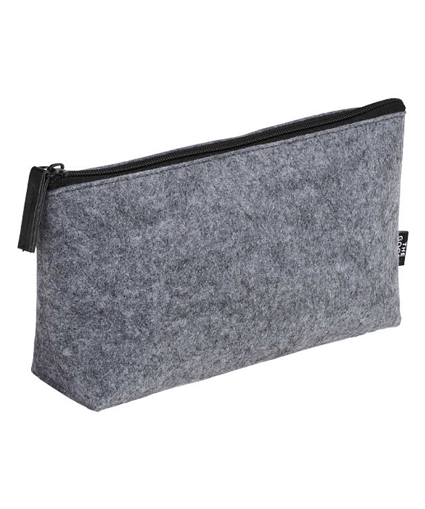 Full Color The Goods Recycled Felt Zippered Pouch