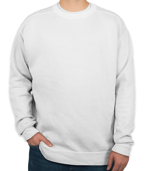 Comfort Colors Mens Crewneck Botton Fleece Sweatshirt 