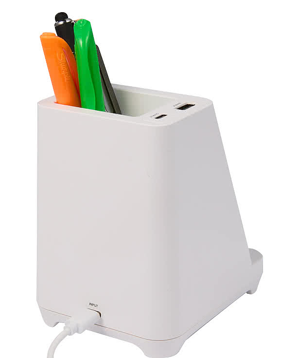 Full Color Desk Mate Organizer Charging Hub with Bluetooth Speaker